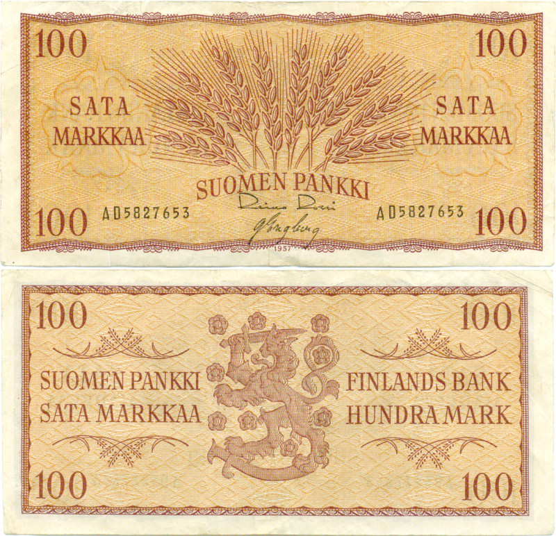 100 Markkaa 1957 AD5827653 kl.4